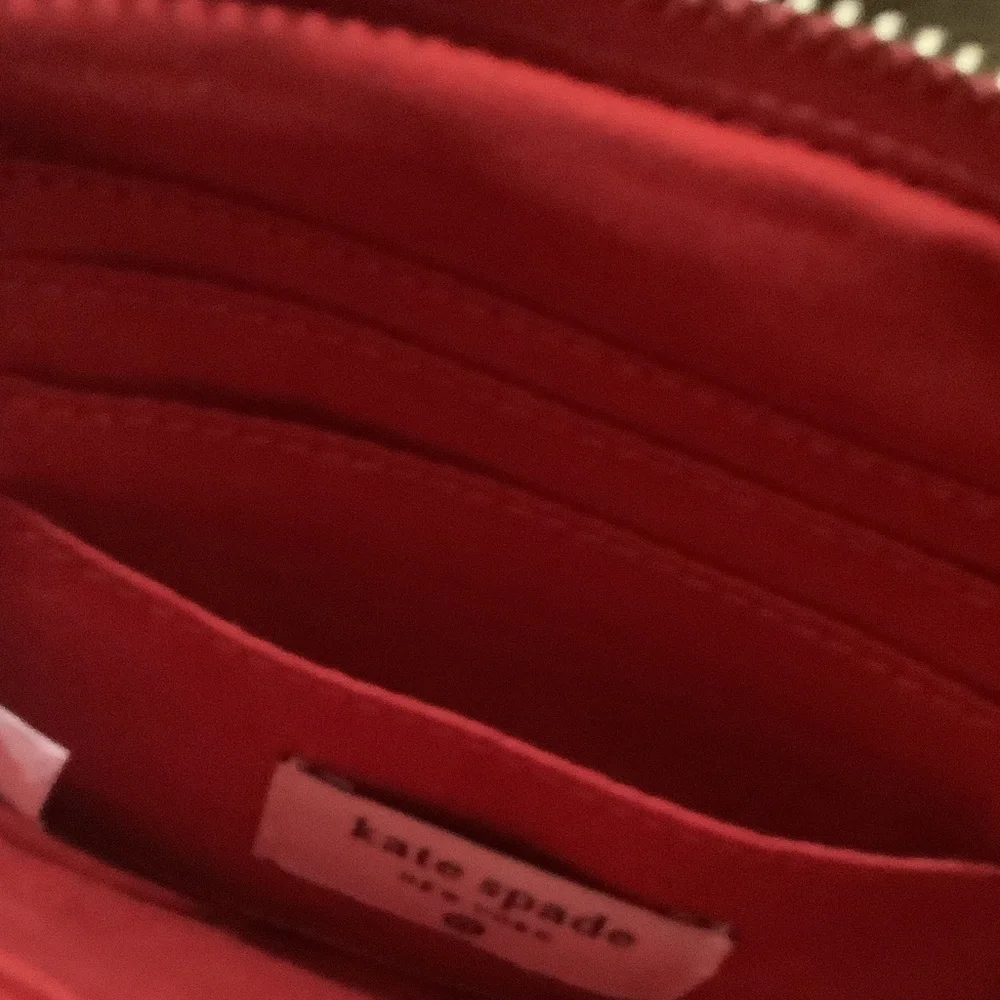 kate spade Red Beaded 'Going to Target' Cosmetic Pouch